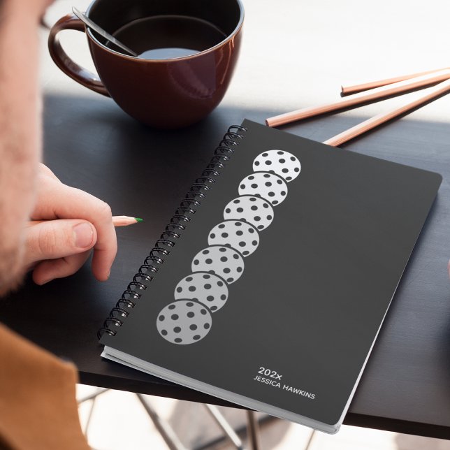 Black Noir Pickleball Personal Weekly Planner (Creator Uploaded)