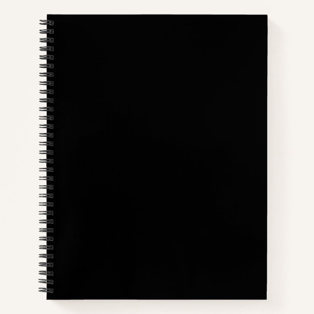 Black notebook blanco  (Front)