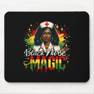 Black Nurse Afro Queen Black History Month Black W Mouse Mat