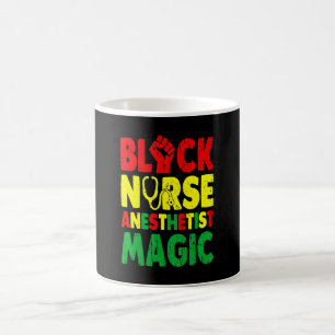 Black Nurse Anaesthetist Magic Crna Coffee Mug