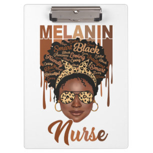 Black nurse life rn cna nursing school melanin sis clipboard