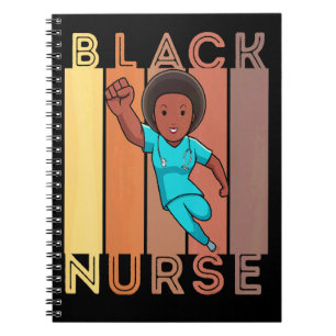 Black Nurse Melanin Male Nurses Women Brown Skin M Notebook