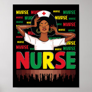 Black Nurse Sophisticated And Gorgeous Melanin His Poster