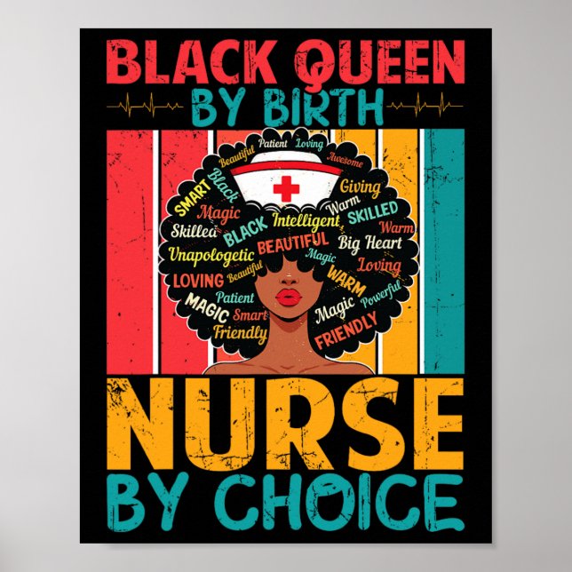 Black Nurse Sophisticated And Gorgeous Melanin His Poster (Front)