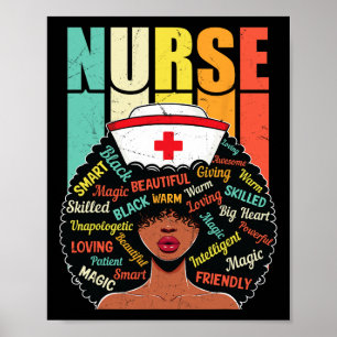 Black Nurse Sophisticated And Gorgeous Melanin His Poster