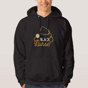 Black Nurse Stethoscope Cool Black History Month Hoodie