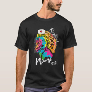 Black Nurse Women Registered Nurse Nursing Graduat T-Shirt