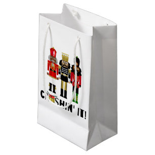 Black Nutcracker "Crushin' It" Gift Bag with Drum