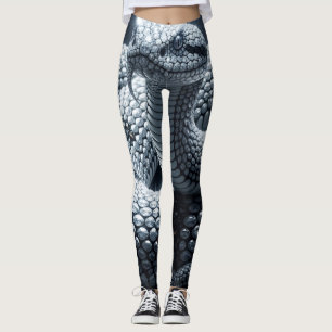 Black Obsidian and Diamond Viper Leggings