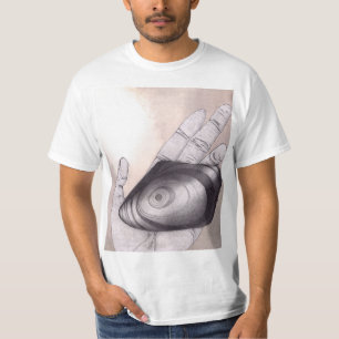 Black Obsidian Stone with Detailed Rings Seen T-Shirt