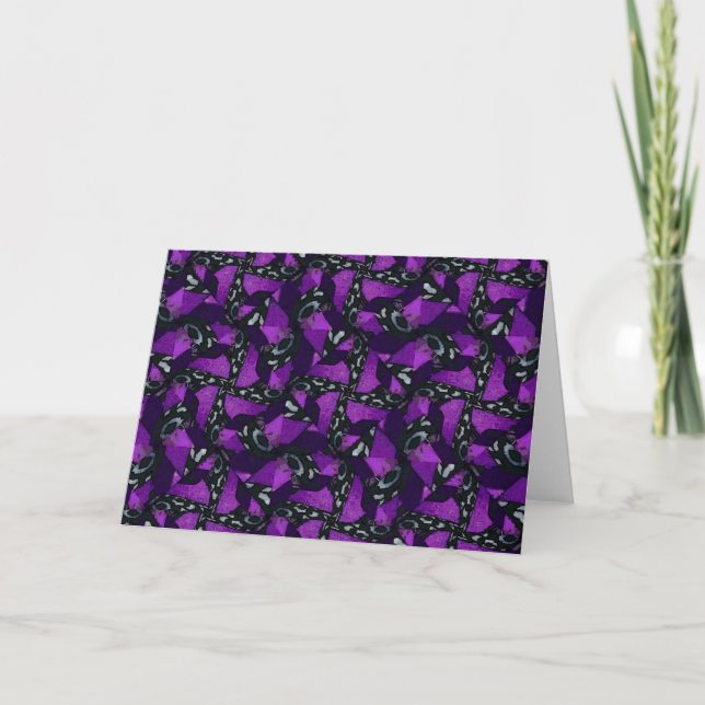 "Black Octopus"   Greeting card (Front)