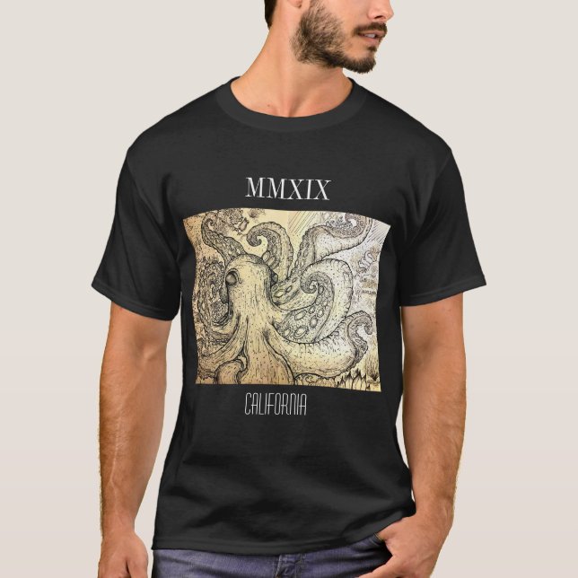 Black Octopus t-shirt (Front)