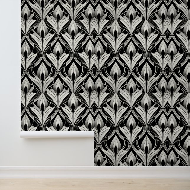 Black & Off-white Contrast Wallpaper (Application)