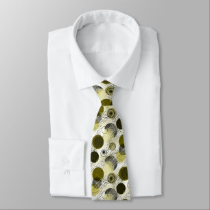 Black, olive peas on a light background tie