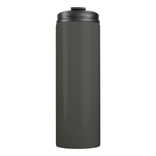 Black olive (solid color)  thermal tumbler (Front)