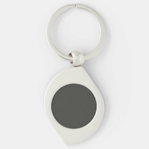 Black olive (solid colour)  key ring