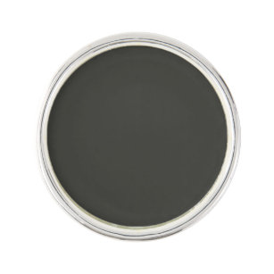Black Olive Solid Colour Lapel Pin