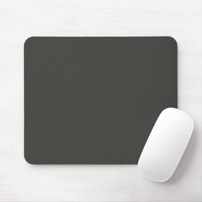 Black Olive Solid Colour Mouse Mat (With Mouse)
