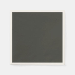 Black olive (solid colour)  napkin