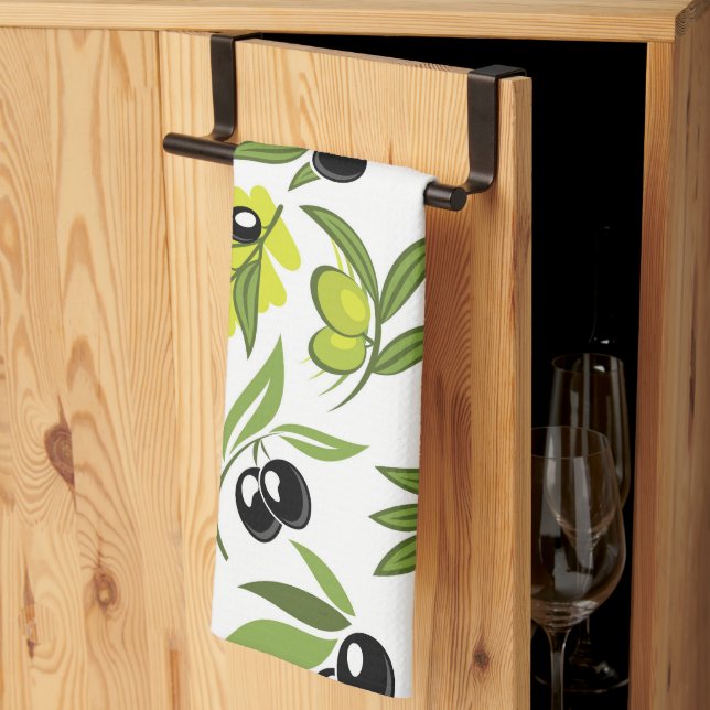 Black Olives  Tea Towel (Thirds Fold)