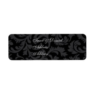 Black On Black Address Labels