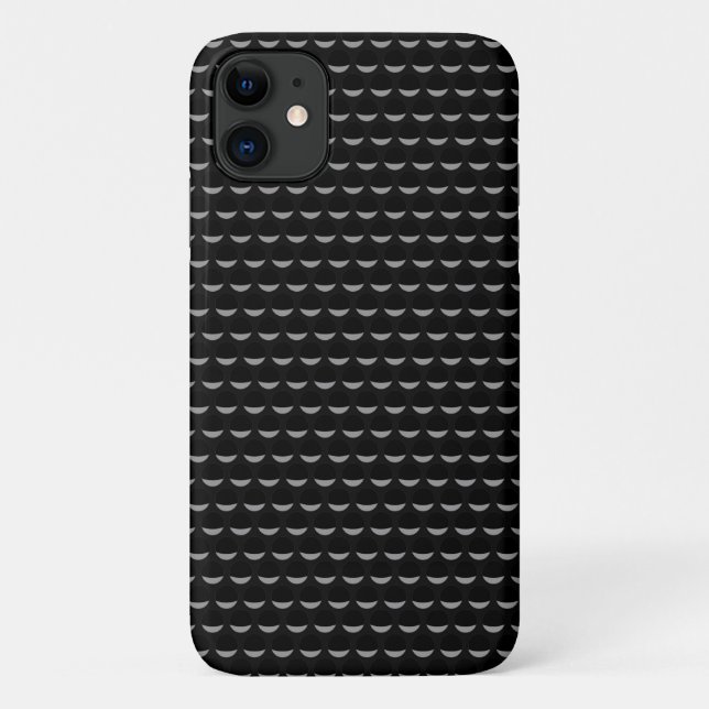 Black on Black Automotive Pattern Case-Mate iPhone Case (Back)