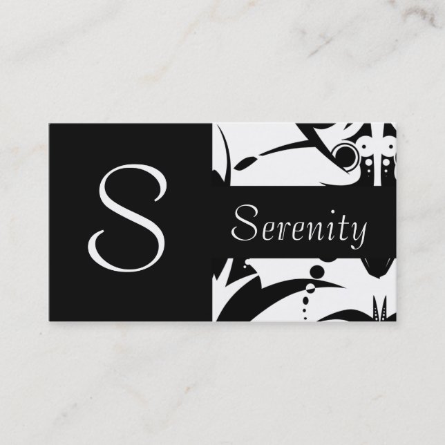 Black on Black Classy Business Card (Front)