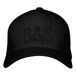 Black on black embroidered Benny and Smith cap