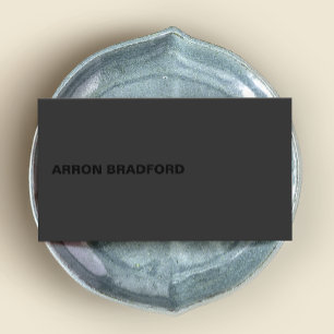 Black on Black Modern Business Card