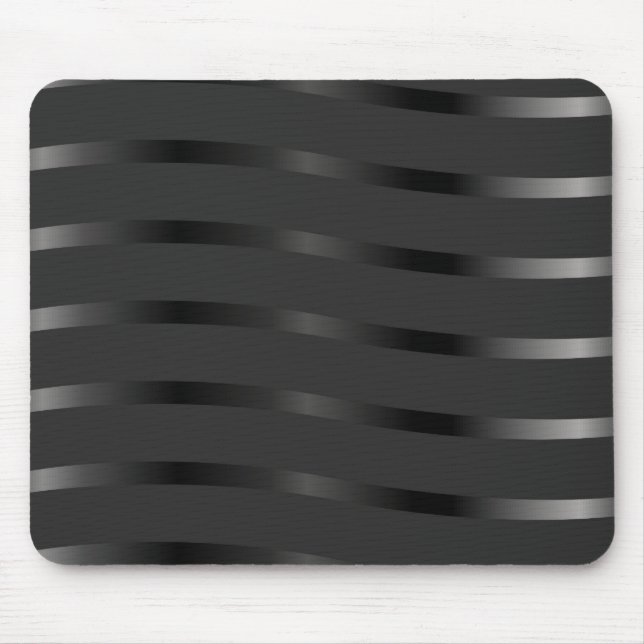 Black on Black Mouse Mat (Front)