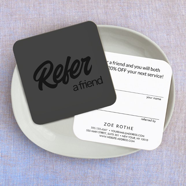 Black on Black  Refer a Friend Referral Card (Creator Uploaded)