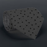 Black On Dark Grey Hearts pattern Tie<br><div class="desc">Blackhearts pattern on a changeable dark grey background is a perfect tie when you need a black tie with a bit of texture.</div>