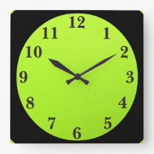 Black On Lime Green