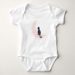 Black on the moon baby bodysuit