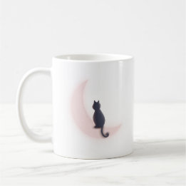 Black on the moon coffee mug