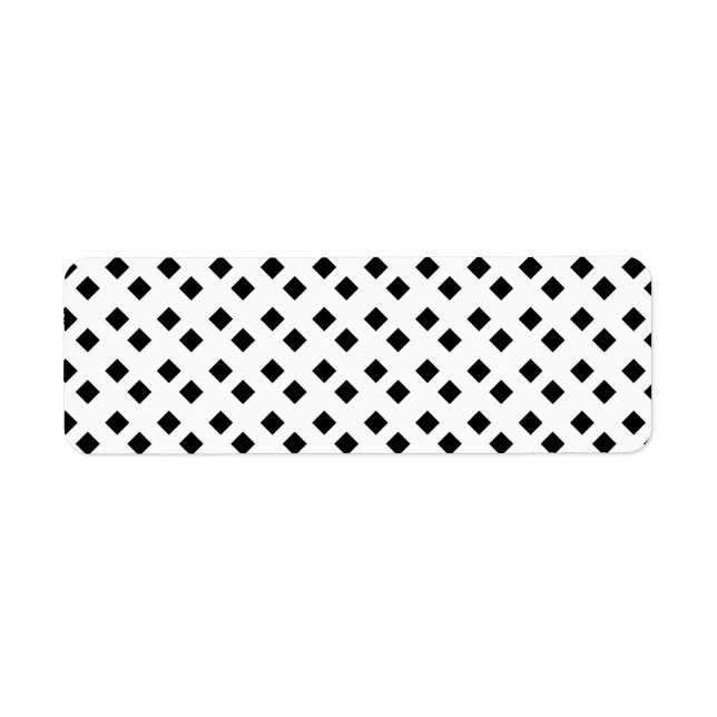 Black on White Diamond Design (Front)