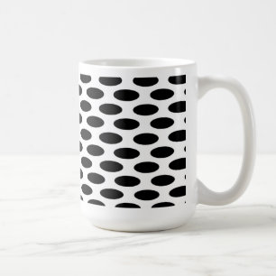 Black On White Dots Coffee Mug