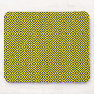 Black on yellow and yellow on black romb mouse mat