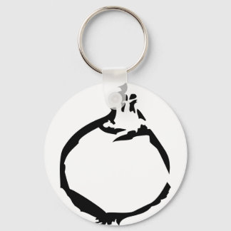 black onion icon key ring