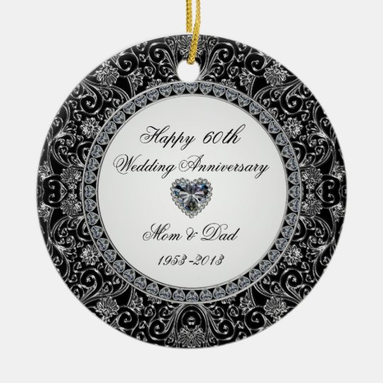 wedding anniversary christmas ornaments