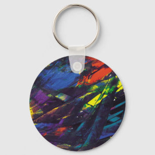 Black Opal Key Ring