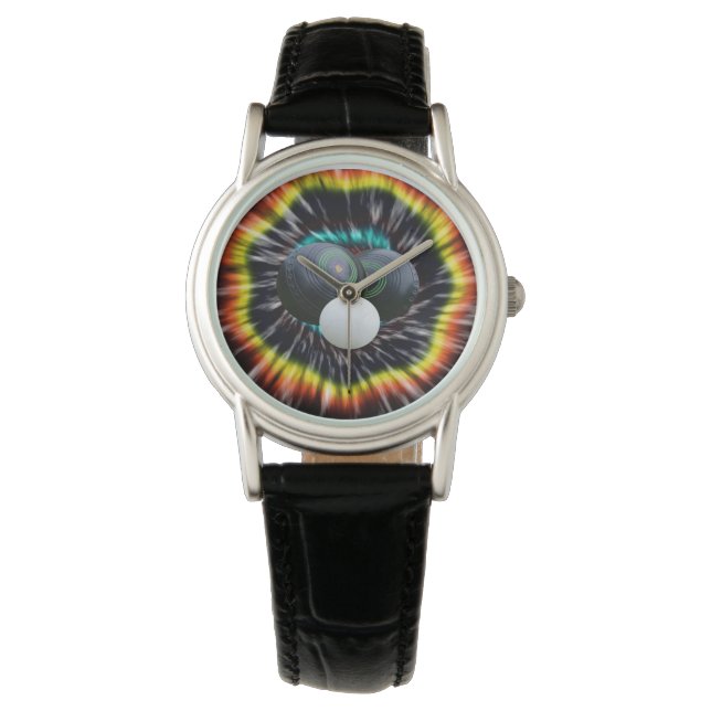 Black Opal Lawn Bowls Tie Dye,   Watch (Front)