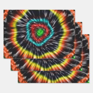 Black Opal Tie Dye, Gift Wrapping Sheets, Paper Sheet