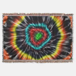 Black Opal Tie Dye,   Throw Blanket