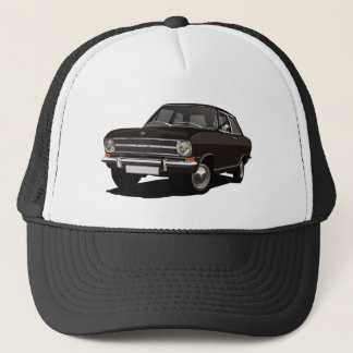 Black Opel Kadett B Sedan - illustration Trucker Hat