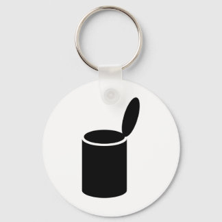 Black Opened Tin Key Ring