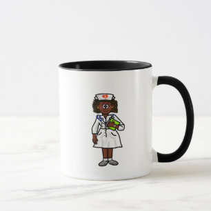 Black or Dark Skinned Female Nurse Mug