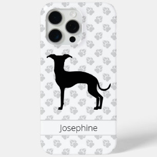 Black (Or Your Colour) Iggy Silhouette With Name iPhone 15 Pro Max Case