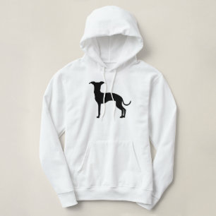 Black (Or Your Colour) Italian Greyhound Silhouett Hoodie