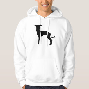 Black (Or Your Colour) Italian Greyhound Silhouett Hoodie